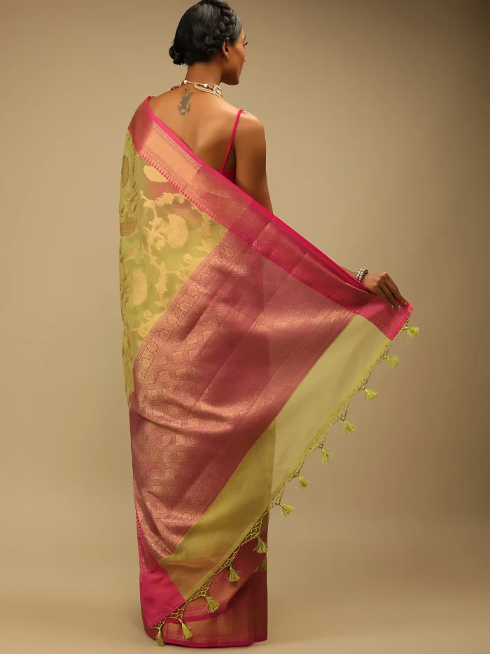 celery_green_saree_in_organza_silk_with_golden_brocade_woven3.webp