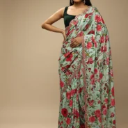 mint_saree_in_cotton_silk_with_contrasting_floral_print4.webp
