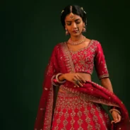 scarlet-red-lehenga-choli-in-raw-silk-with-zardosi-k.webp